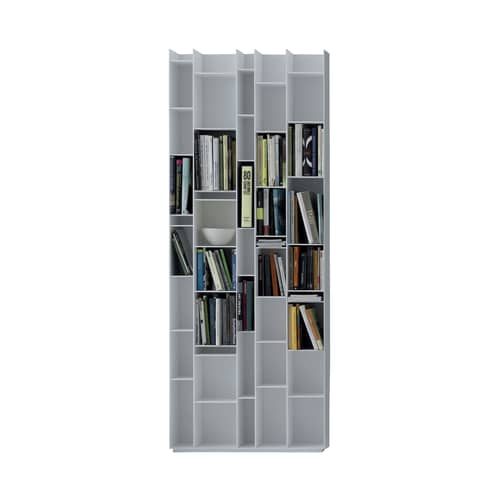 Bibliothèque Random bois blanc / L 81 x H 217 cm - MDF Italia - Blanc - Fibre de bois laqué