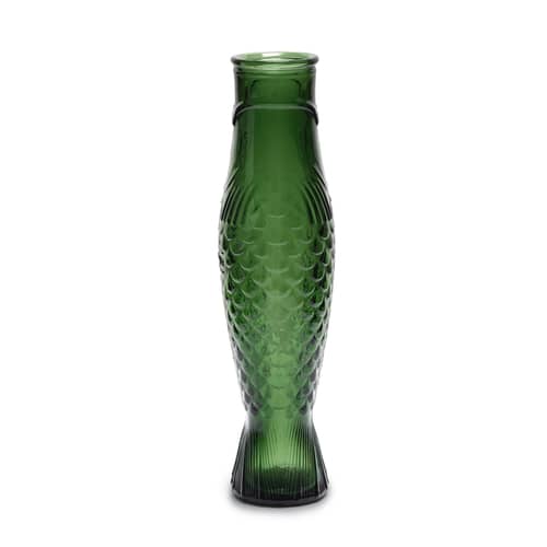 Caraffa Fish & Fish vetro verde / 85 cl - Serax - Caraffa / Verde scuro - Vetro