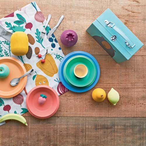Couverts enfant Giro Kids métal / 3 pièces - Alessi - Acier - Acier inoxydable