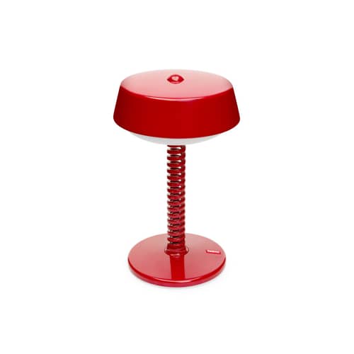 Lampe extérieur sans fil rechargeable Bellboy métal rouge / Ø 18 x H 30 cm - Fatboy - Rouge Lobby - Acier, Aluminium, Polypropylène