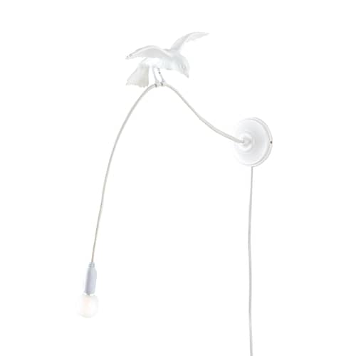 Sparrow / Cruising Wall light with plug plastic material white - Seletti - Cruising / White - Resin, Steel