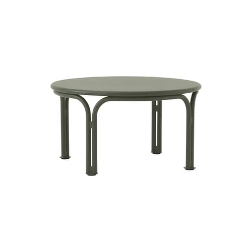 Table basse Thorvald SC108 métal vert / Ø 70 x H 37 cm - &tradition - Vert bronze - Acier thermolaqué
