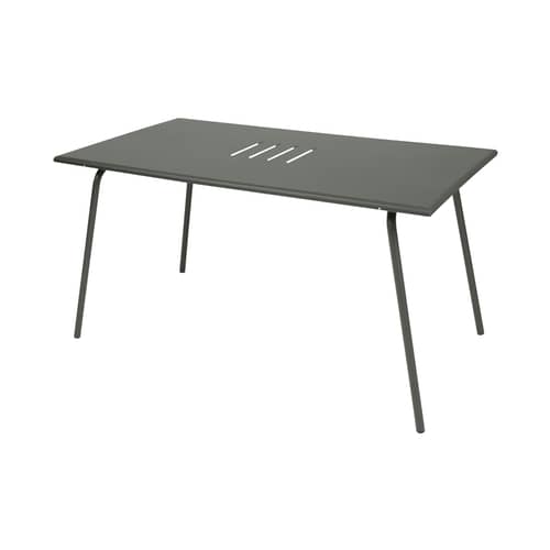 Table rectangulaire Monceau   / 146 x 80 cm - 6 personnes - Fermob - Romarin - Acier peint
