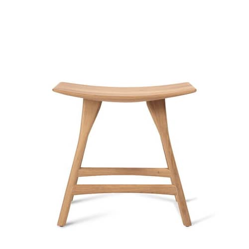 Tabouret Osso bois naturel / H 45.5 cm - Ethnicraft - Chêne - Chêne massif
