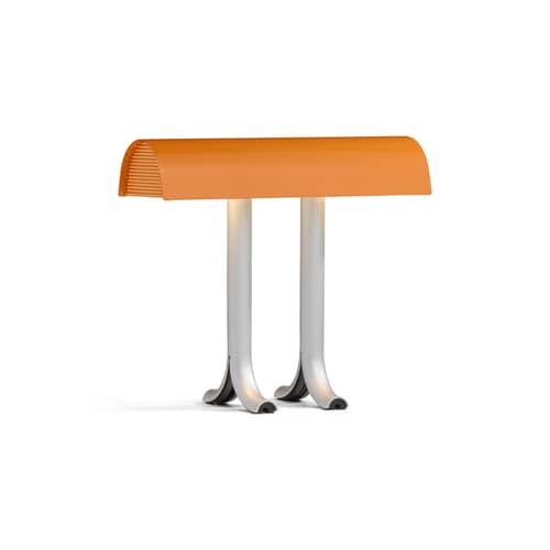 Tischleuchte Anagram metall orange / L 36,5 cm - Metall - Hay - Orange - Aluminium, Stahl