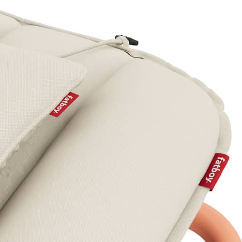 Transat inclinable Sunbun / Matelas inclus - Fatboy - Structure terracotta / Coussin Sahara - Aluminium thermolaqué, Mousse, Tissu oléfine, Toile