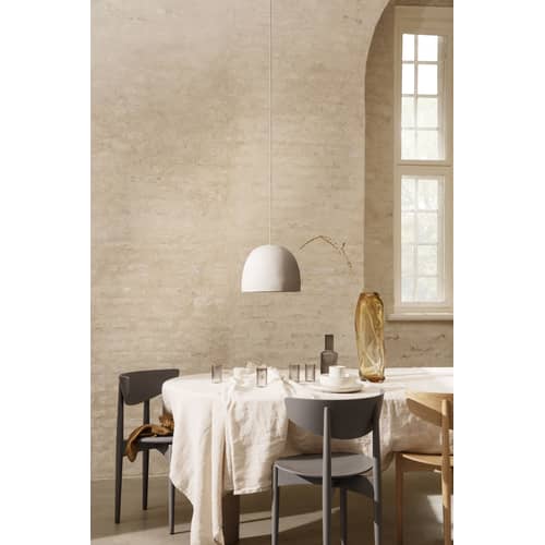 Couvercle  verre gris pour carafe Ripple / Verre - Ferm Living - Gris fumé - Verre soufflé bouche