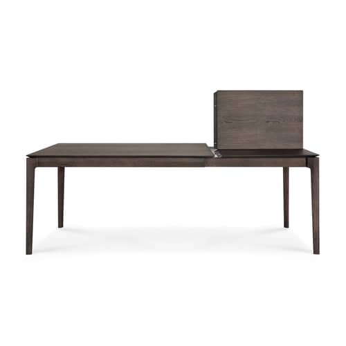 Ausziehtisch Bok holz braun / L 140 bis 220 cm - 6 bis 8 Personen - Ethnicraft - Eiche Dunkelbraun - Getöntes Eichenholz