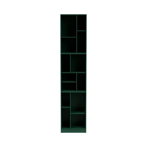 Bibliothèque Loom bois vert / L 46.8 x P 30 x H 215.8 cm - MONTANA - Pine 136 - MDF laqué