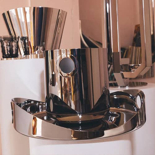 Oh Champagne bucket metal - Christofle - Glossy steel - Polished steel