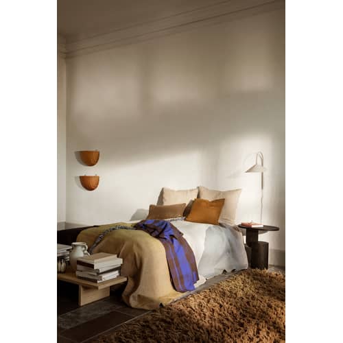 Portaoggetti da parete Braided fibre legno naturale / Set di 2 - Rattan / L 45 x H 29 cm - Ferm Living - rattan naturale - Rattan intrecciato