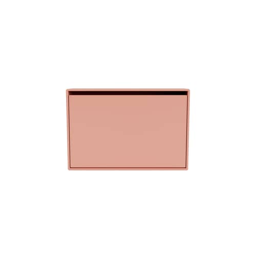 Schuhschrank Hide holz rosa / B 69,6 x H 46,8 x Prof. 20 cm - MONTANA - Rhubarb 151 - lackierte Holzfaserplatte