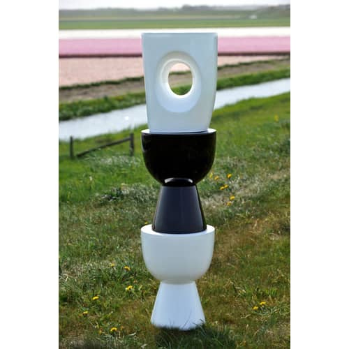 Tabouret Tip Tap - Pols Potten - Jaune - Polyester laqué