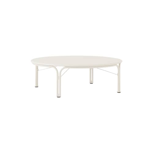Tavolino Thorvald SC109 metallo bianco / Ø 115 cm - &tradition - Avorio - Acciaio termolaccato