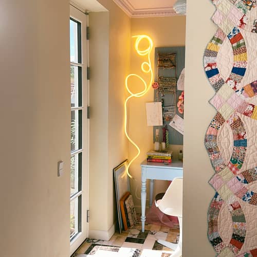  Accessory plastic material transparent / 10 Transparent clips for Luminous garland Flex Tube - STUDIO ABOUT - Transparent - Plastic