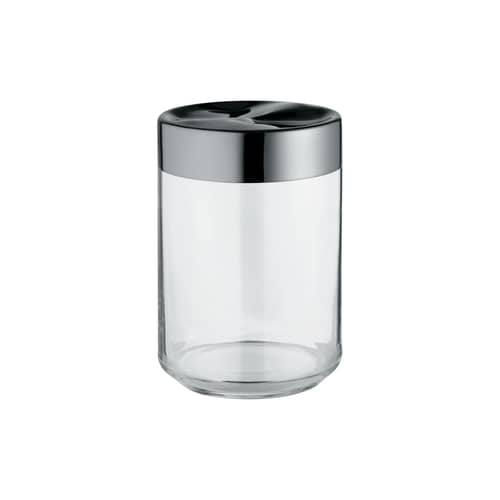 Julieta Airtight jar - Airtight - 100 cl by Alessi - Transparent & steel - Glass, Stainless steel