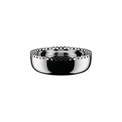 Corbeille Edges métal / Ø 21 cm - Alessi - Acier poli - Acier inoxydable poli
