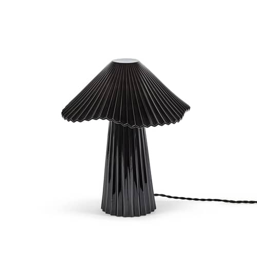 Lampada da tavolo Uala Small ceramica nero / Ø 30,5 x H 34 cm - Serax - Nero - Porcellana