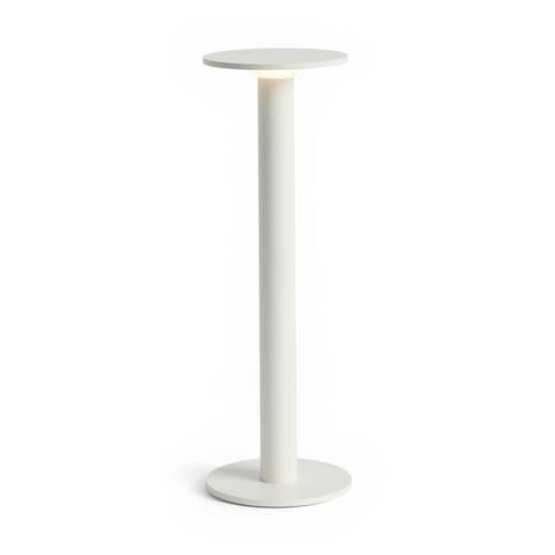 Lampe extérieur sans fil rechargeable Host Large / LED - H 30 cm / Fixation magnétique - Hay - Blanc crème - Acier thermolaqué, Aimant, Aluminium thermolaqué