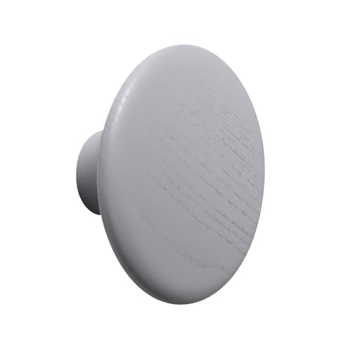 Patère The Dots Wood bois gris / Medium - Ø 13 cm / Lars Tornoe, 2007 - Muuto - Gris - Frêne teinté