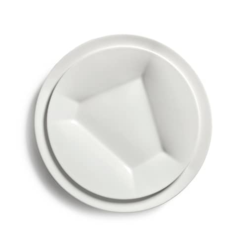 Piatto da dessert Silos 02 ceramica bianco / Ø 24 cm - Set da 2 - Serax - N. 02 / Bianco - Porcellana