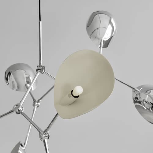 Suspension Stingray / Articulé - 152 x 121 cm - 101 COPENHAGEN - Chromé - Aluminium chromé