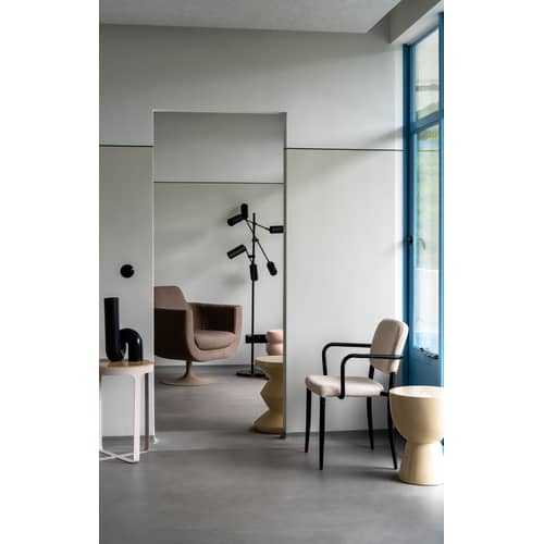 Sgabello Zig Zag materiale plastico beige / Plastica laccata - Pols Potten - Beige - Poliestere laccato