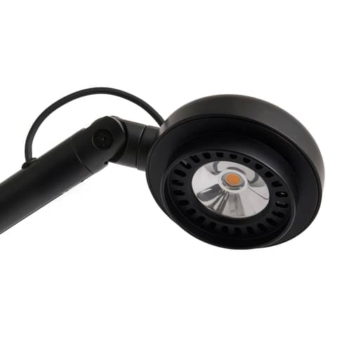 Lampe de bureau Fifty-Fifty LED métal noir / Orientable - Hay - Noir - Aluminium thermolaqué
