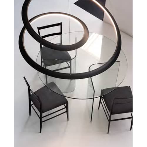 Pendelleuchte Kepler Uplight LED metall schwarz / Ø 110 cm - Nemo - Schwarz - extrudiertes Aluminium