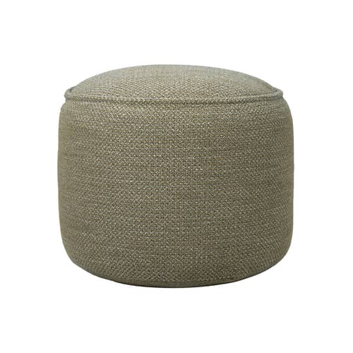 Pouf d\'extérieur Donut Outdoor   / Ø 50 cm - Ethnicraft - Moka - Mousse, Tissu polypropylène