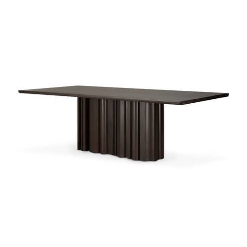 rechteckiger Tisch Sequence holz braun / 240 x 110 cm - 10 Personen - Ethnicraft - Mahagoni dunkelbraun - Massives Mahagoni