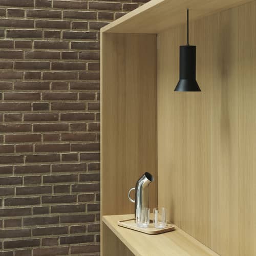 Sospensione Hat Small metallo nero / Ø 13 x H 22 cm - Normann Copenhagen - Nero - Alluminio