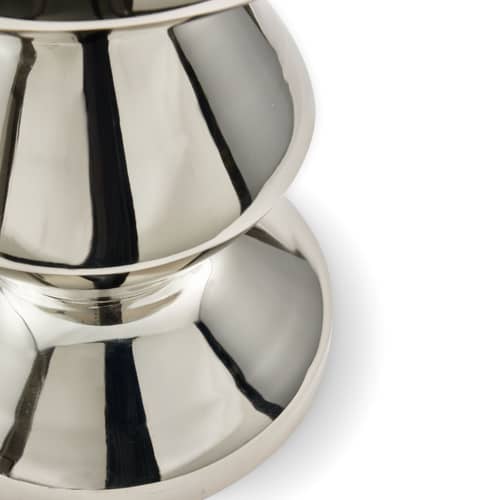 Tabouret Zig Zag Metal argent - Pols Potten - Argent - Métal