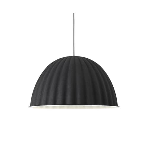 Suspension acoustique Under The Bell Small tissu multicolore / Feutre - Ø 55 cm / Modèle d\'expo - Muuto - Noir - Feutre PET recyclé