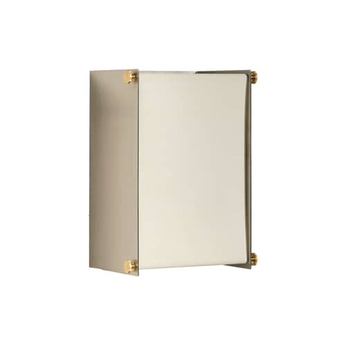 Applique Boxie Petit / H 25 cm - Métal & tissu - Maison Sarah Lavoine - Inox brossé - Acier inoxydable brossé, Laiton