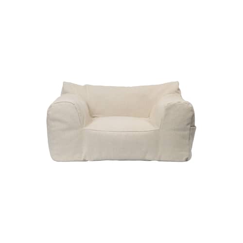 Pouf enfant Billow - Ferm Living - Blanc cassé - Coton biologique, Thermoball
