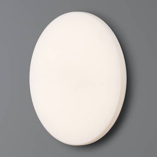 Applique Clara LED / Plafonnier - Ø 60 cm - Flos - Disque blanc - Polycarbonate