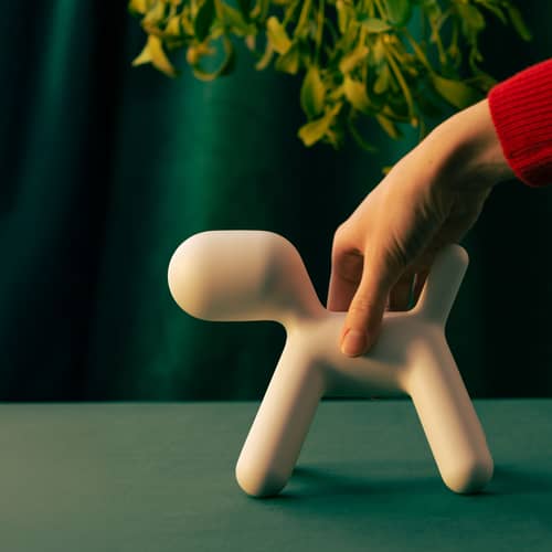 Puppy XS Decoration plastic material yellow / L 18.5 cm - Eero Aarnio, 2005 - Magis - Yellow - Polypropylene