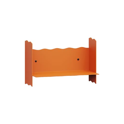 Etagère murale Pli Vague by Uchronia / L 30 x P 15 cm - TIPTOE - Orange - Acier thermolaqué