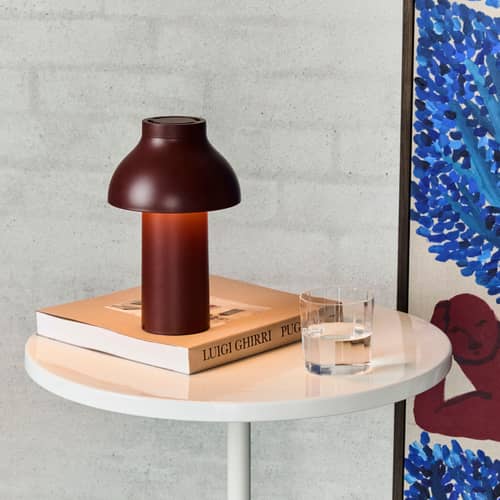 Lampe extérieur sans fil rechargeable PC Portable n°2 / Pierre Charpin - Hay - Rouge oxyde - ABS, Polypropylène