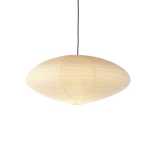 Pendelleuchte Akari 15A papierfaser beige /Isamu Noguchi, 1951 - Ø 88 x H 33 cm - Vitra - Ø 88 cm / Beige - Washi-Papier
