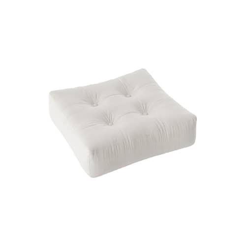 Pouf More / 70 x 70 cm - Fabriqué à la main en Europe - KARUP DESIGN - Naturel 701 (tissu coton) - Coton, Fibres mélangées, Polyester
