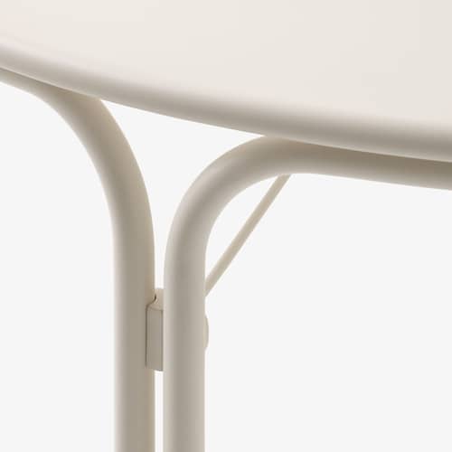 Thorvald SC98 Round table metal white / Ø 115 cm - &tradition - Ivory - Steel