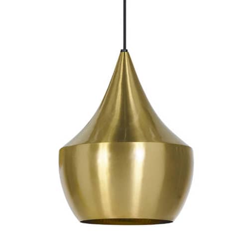 Suspension Beat Fat LED / Ø 24 cm x H 30,4 cm - Fabriqué artisanalement / Tom Dixon, 2012 - Tom Dixon - Laiton brossé - Laiton