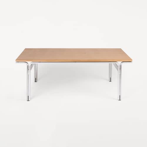 Table basse Union INDOOR bois naturel / 97 x 60 cm - Frama  - Frêne brun chaud - Aluminium, MDF plaqué frêne
