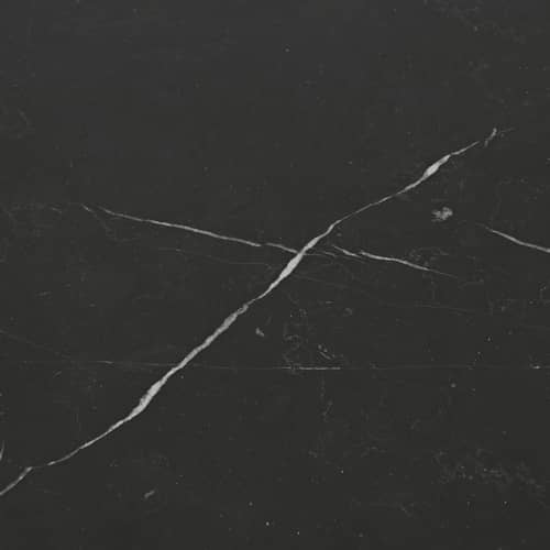 Table d\'appoint Taula marbre noir / Ø 54.4 x H 45 cm - Marbre - Ferm Living - Noir - Marbre