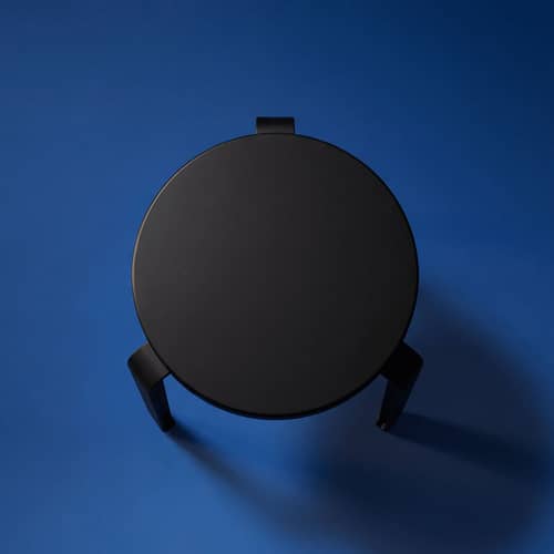 Tabouret empilable Lou Chroma bois noir / Bois éco-certifié - TIPTOE - Noir graphite - Acier, Bois éco-certifié