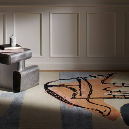 Tappeto La main ouverte tessuto multicolore / 300 x 200 cm - Le Corbusier - CASSINA - Multicolore - Lana di Nuova Zelanda, Viscosa