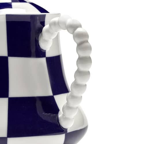 Teiera Fête des Bêtes ceramica blu - Serax - Blu e Bianco - Porcellana smaltata