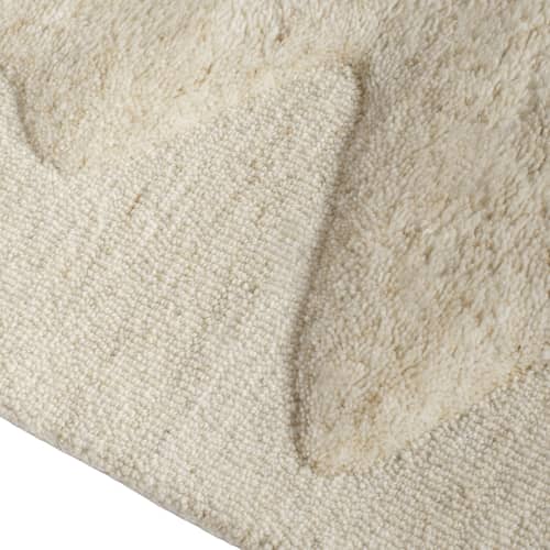 Teppich Wobble textil beige / 170 x 240 cm - Tom Dixon - 170 x 240 cm / Natur - Wolle aus Neuseeland